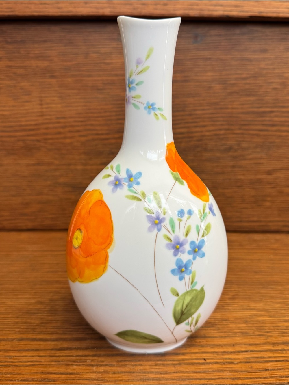 Vintage Mikasa Bud Vase Bone China Dancing Flowers
